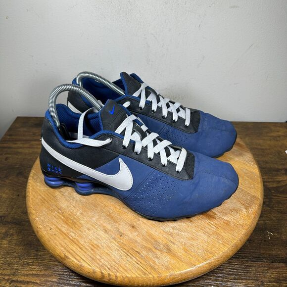 Nike Shox Deliver Blue Black Mens Size 8 Shoes Sneakers 317547-408